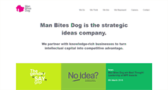 Desktop Screenshot of manbitesdog.com