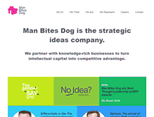 Tablet Screenshot of manbitesdog.com